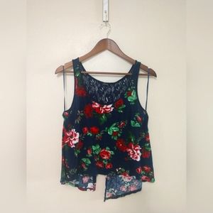 Open Back Laced Crop Top